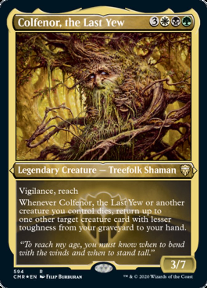 Colfenor, the Last Yew (Foil Etched) [Commander Legends] | Good Games Adelaide SA
