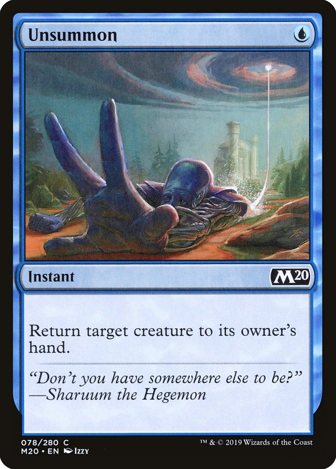 Unsummon [Core Set 2020] | Good Games Adelaide SA