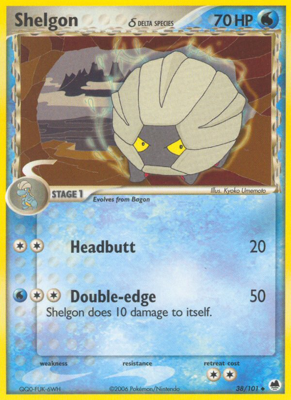 Shelgon (38/101) (Delta Species) [EX: Dragon Frontiers] | Good Games Adelaide SA