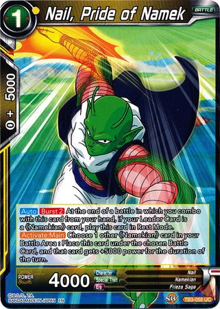 Nail, Pride of Namek [TB3-058] | Good Games Adelaide SA
