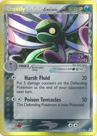 Cradily (2/110) (Delta Species) (Stamped) [EX: Holon Phantoms] | Good Games Adelaide SA