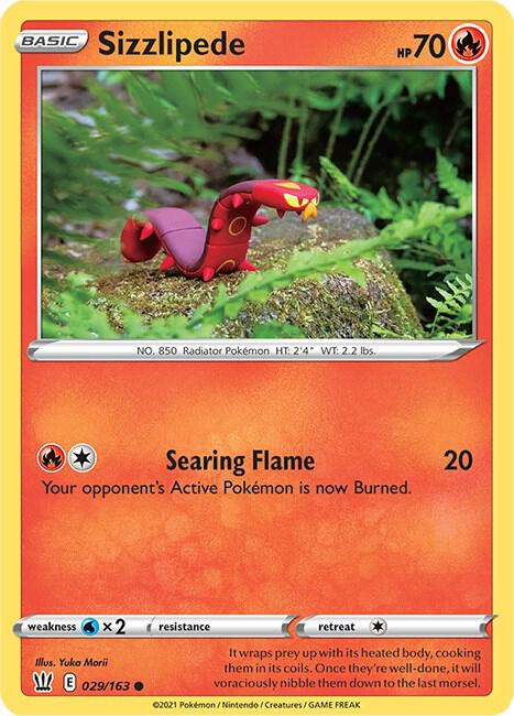 Sizzlipede 029/163 (SWSH05: Battle Styles)  | Good Games Adelaide SA
