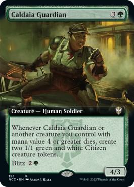 Caldaia Guardian Extended Art 156 (Commander: Streets of New Capenna)  | Good Games Adelaide SA