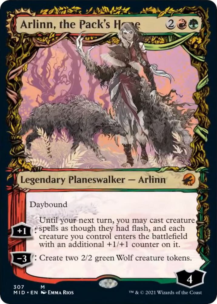 Arlinn the Packs Hope Showcase 307 (Innistrad: Midnight Hunt)  | Good Games Adelaide SA