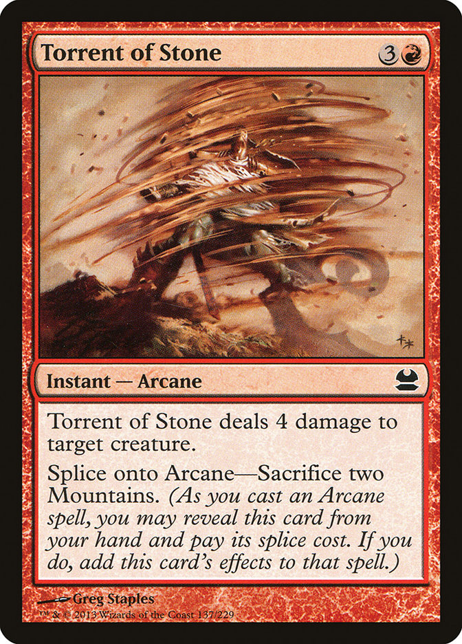 Torrent of Stone 137 (Modern Masters)  - Foil | Good Games Adelaide SA