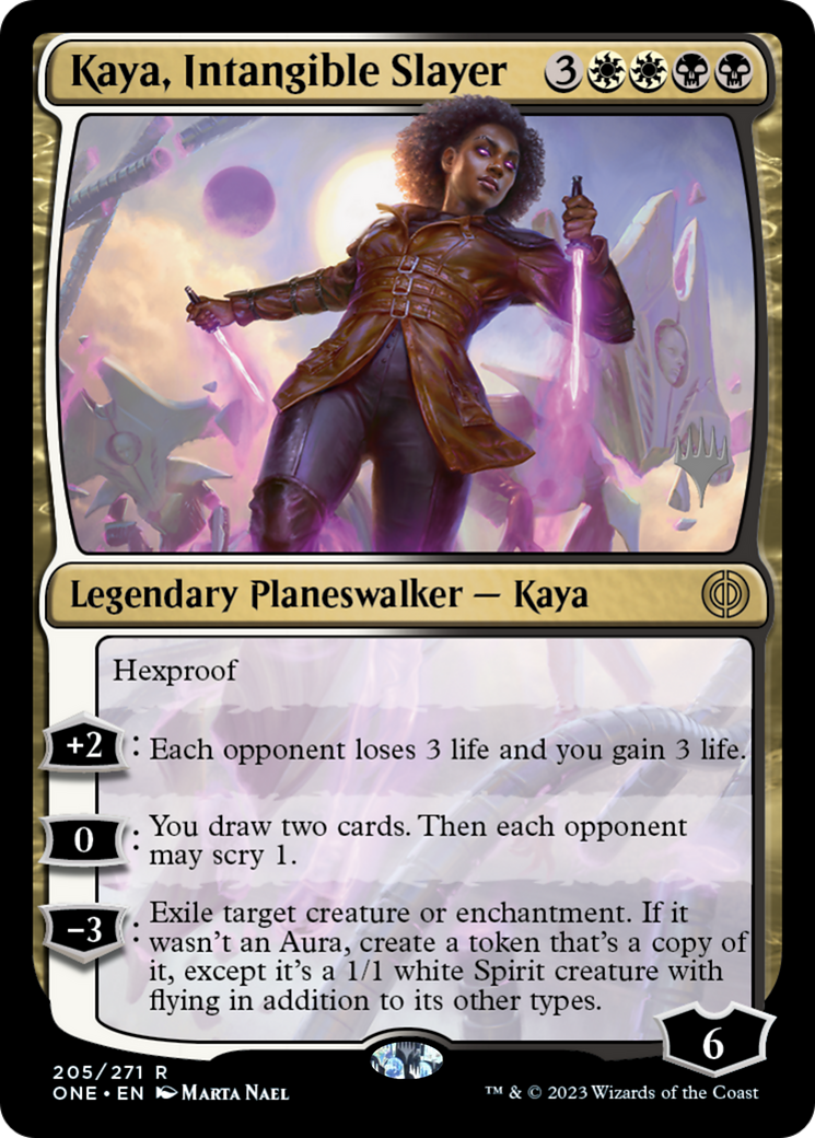 Kaya, Intangible Slayer (Promo Pack) [Phyrexia: All Will Be One Promos] | Good Games Adelaide SA
