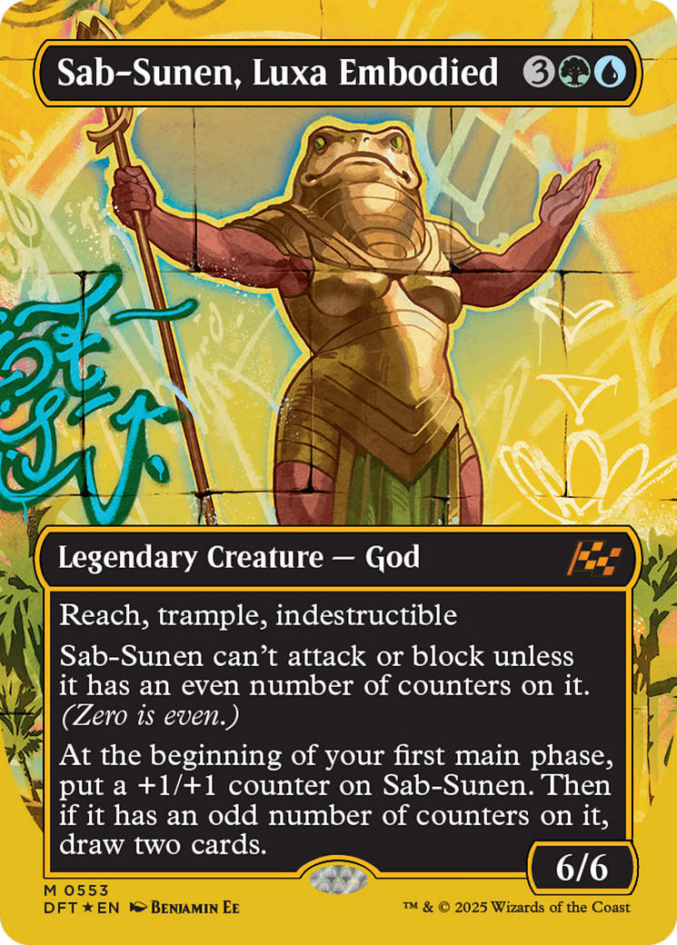Sab-Sunen, Luxa Embodied (Borderless) (First-Place Foil) [Aetherdrift] | Good Games Adelaide SA