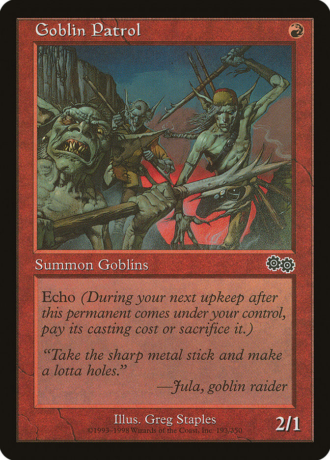 Goblin Patrol [Urza's Saga] | Good Games Adelaide SA