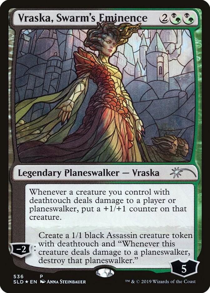 Vraska Swarms Eminence Stained Glass 536 (Secret Lair Drop Series)  - Foil | Good Games Adelaide SA