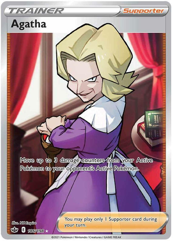 Agatha (186/198) [Sword & Shield: Chilling Reign] | Good Games Adelaide SA