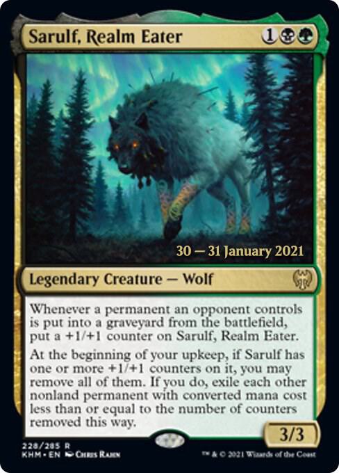 Sarulf Realm Eater 228 (Prerelease Cards)  - Foil | Good Games Adelaide SA