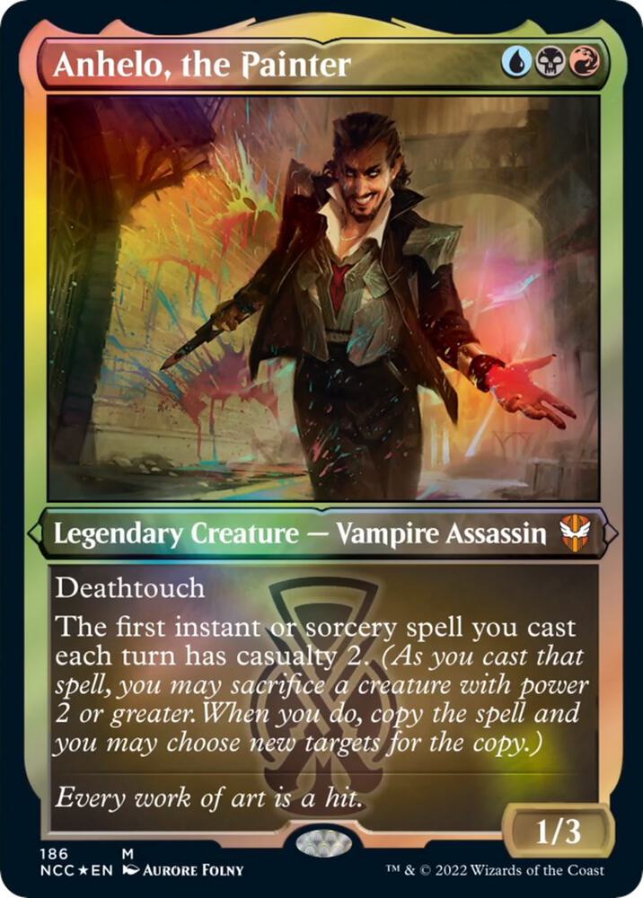 Anhelo the Painter Display Commander Thick Stock 186 (Commander: Streets of New Capenna)  - Foil | Good Games Adelaide SA