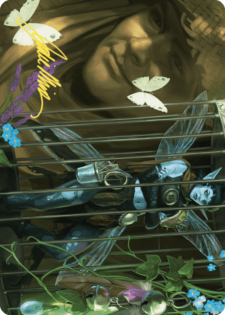 Cooped Up Art Card (Gold-Stamped Signature) [Wilds of Eldraine Art Series] | Good Games Adelaide SA