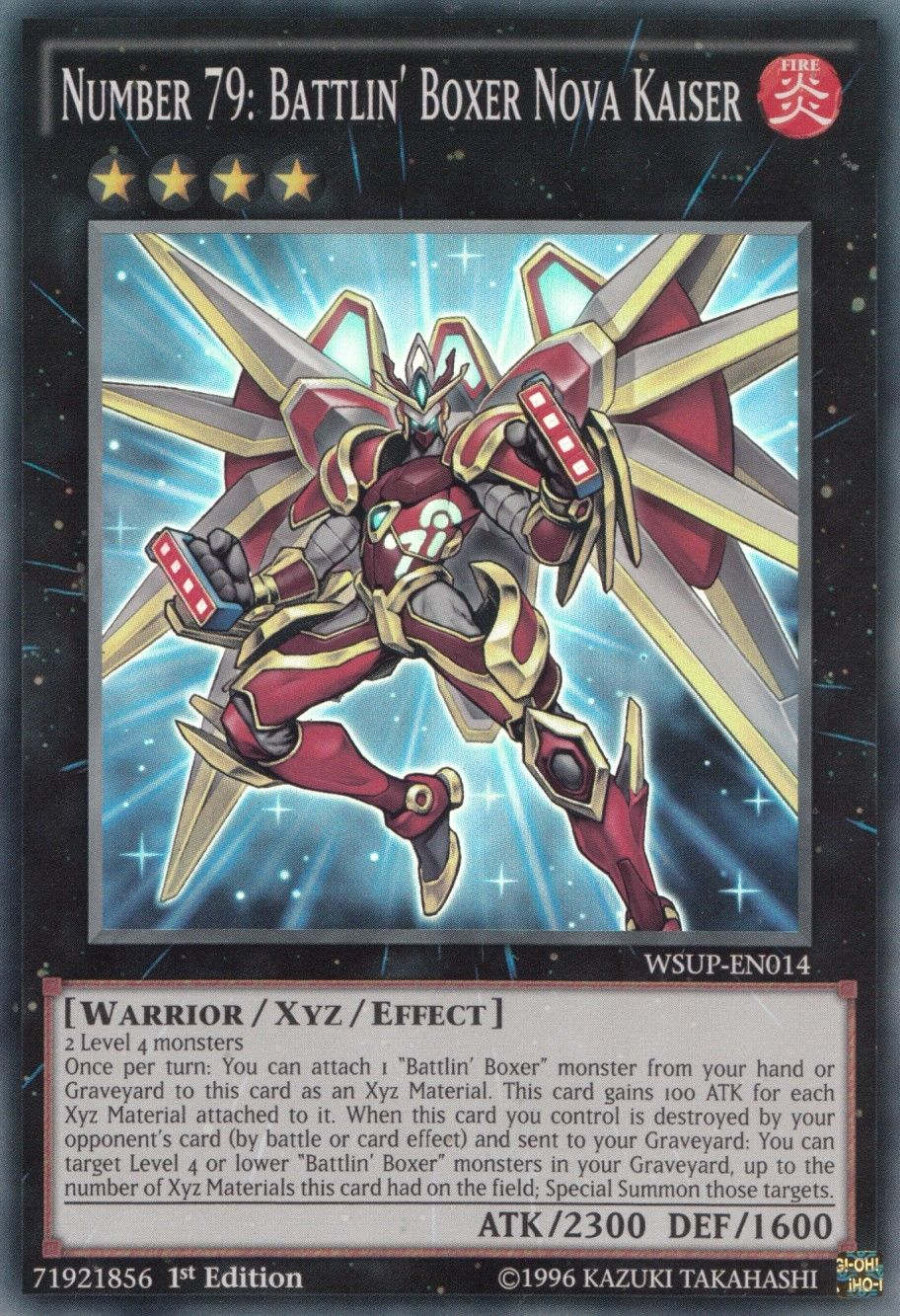 Number 79: Battlin' Boxer Nova Kaiser [WSUP-EN014] Super Rare | Good Games Adelaide SA