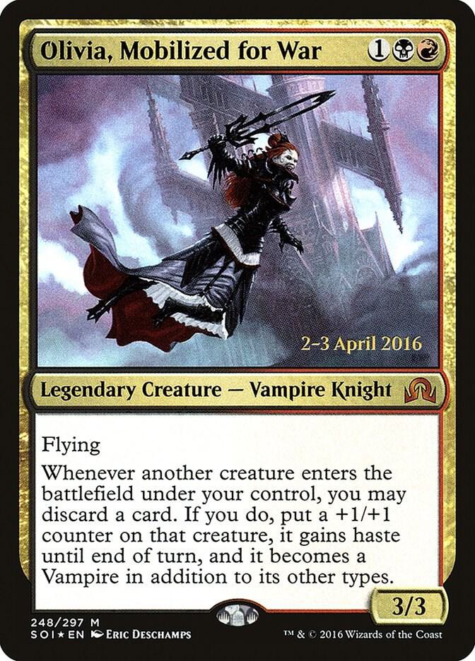 Olivia Mobilized for War 248 (Prerelease Cards)  - Foil | Good Games Adelaide SA