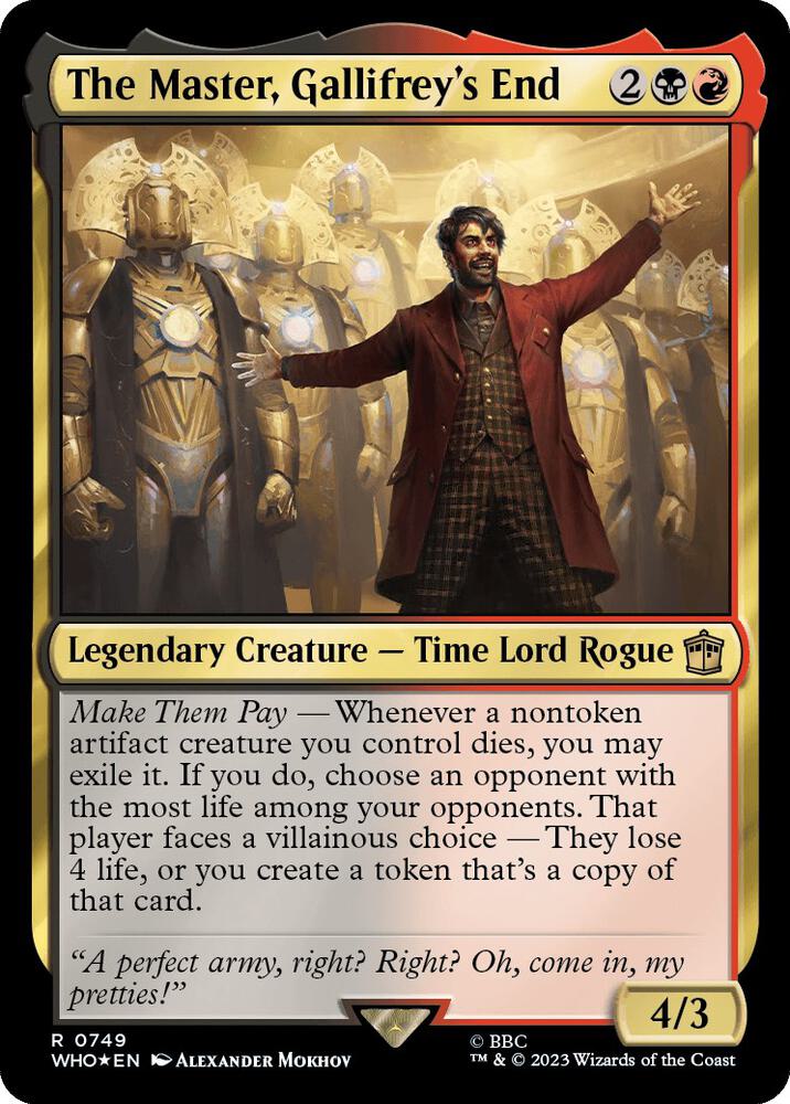The Master, Gallifrey's End 749 (Universes Beyond: Doctor Who)  - Foil | Good Games Adelaide SA