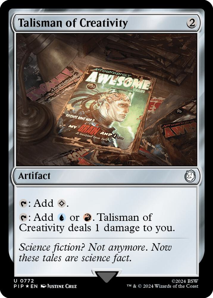 Talisman of Creativity 772 (Universes Beyond: Fallout)  - Foil | Good Games Adelaide SA