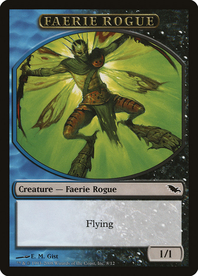 Faerie Rogue Token (Blue/Black) [Shadowmoor Tokens] | Good Games Adelaide SA