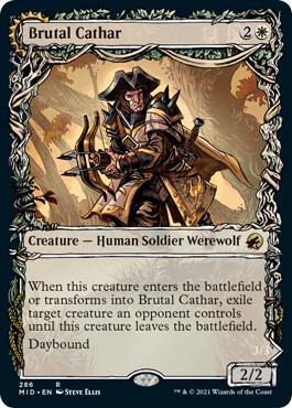 Brutal Cathar Showcase 286 (Innistrad: Midnight Hunt)  - Foil | Good Games Adelaide SA