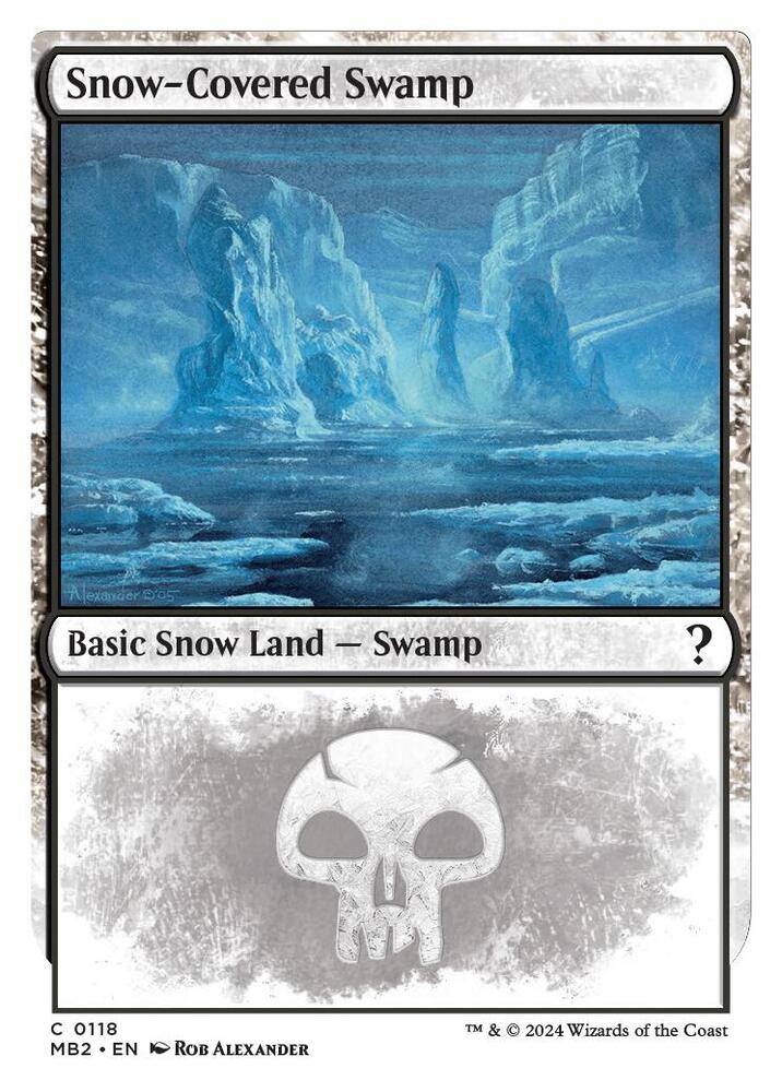 Snow-Covered Swamp 118 (Mystery Booster 2)  | Good Games Adelaide SA