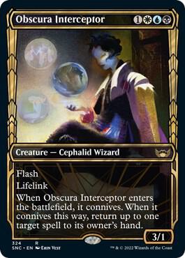 Obscura Interceptor Showcase 324 (Streets of New Capenna)  - Foil | Good Games Adelaide SA