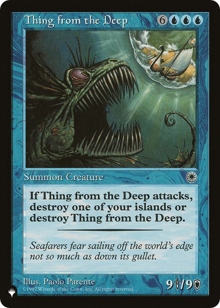 Thing from the Deep  (The List Reprints)  | Good Games Adelaide SA