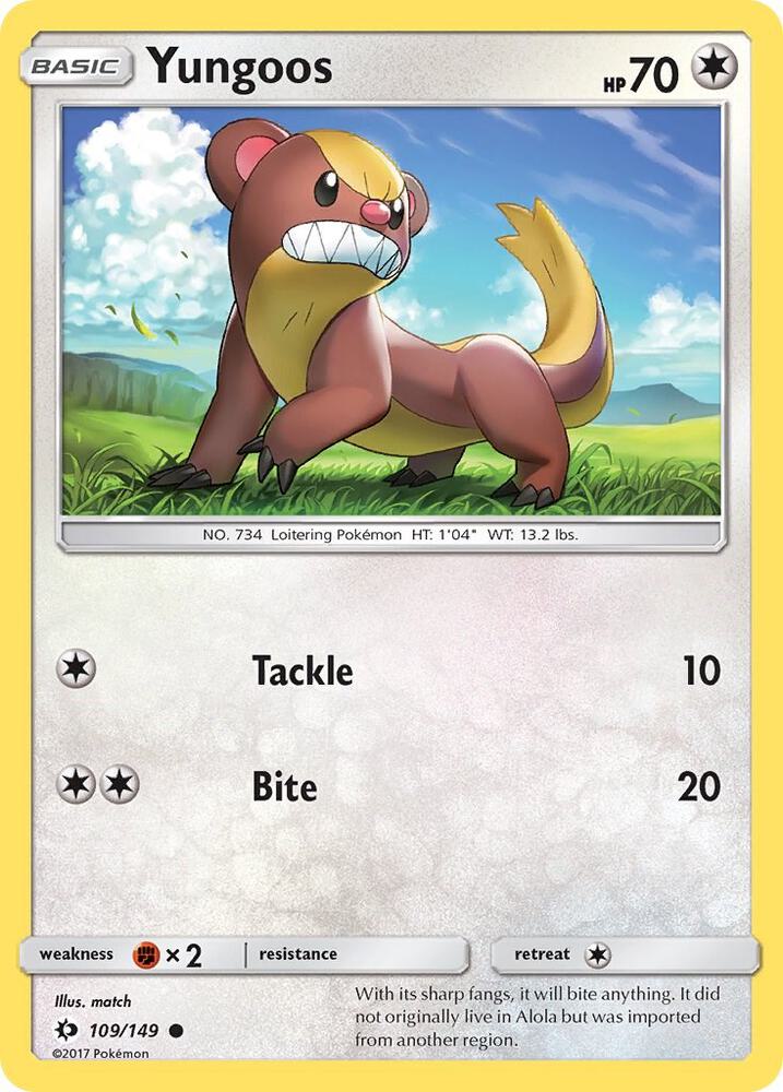 Yungoos 109/149 (SM Base Set)  | Good Games Adelaide SA