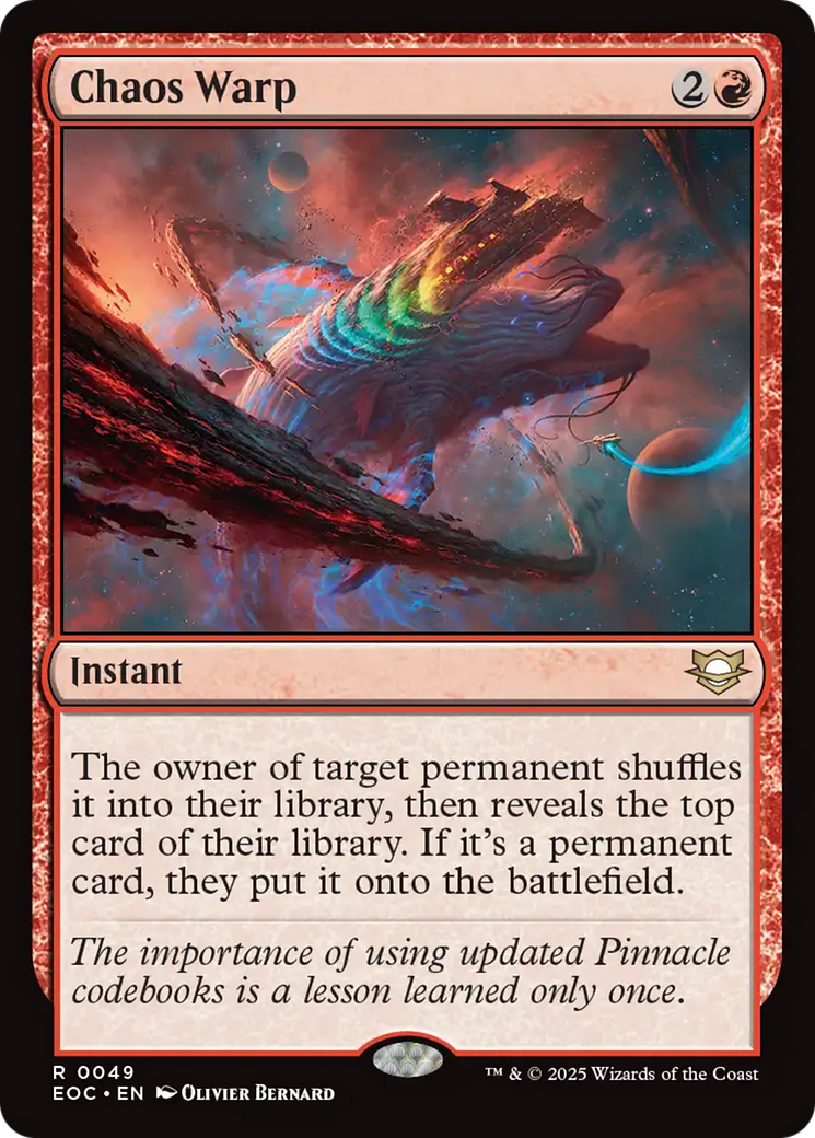 Chaos Warp [Edge of Eternities Commander] | Good Games Adelaide SA