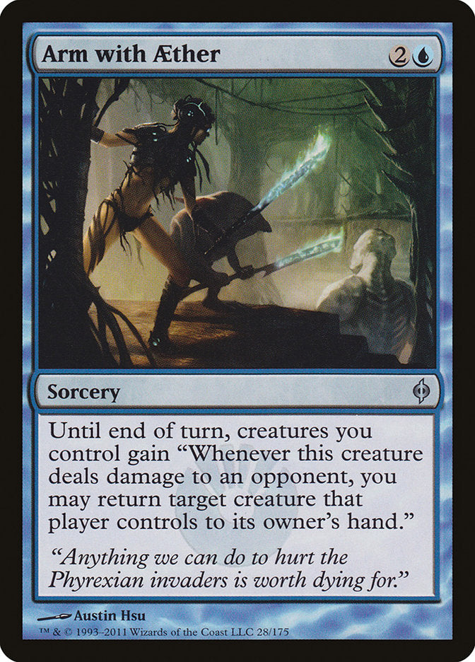 Arm with Aether 28 (New Phyrexia)  - Foil | Good Games Adelaide SA