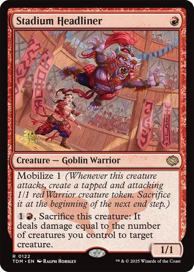 Stadium Headliner 122 (Prerelease Cards)  - Foil | Good Games Adelaide SA