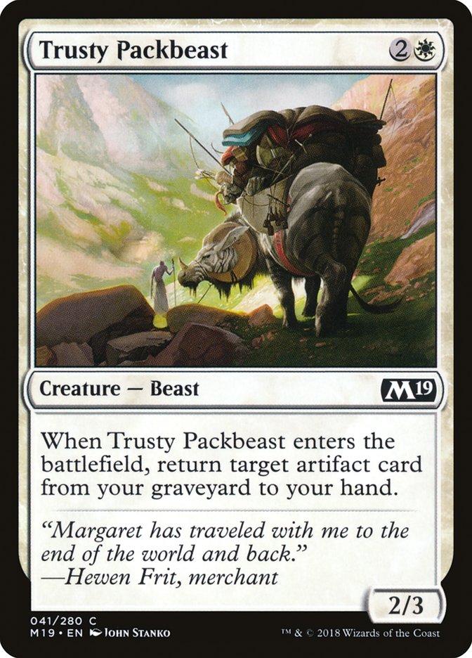 Trusty Packbeast [Core Set 2019] | Good Games Adelaide SA