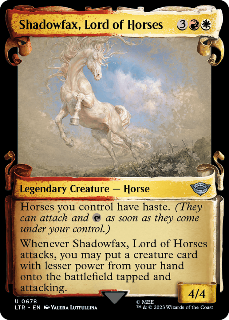 Shadowfax, Lord of Horses [The Lord of the Rings: Tales of Middle-Earth Commander Showcase Scrolls] | Good Games Adelaide SA