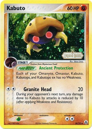 Kabuto (36/92) (Stamped) [EX: Legend Maker] | Good Games Adelaide SA
