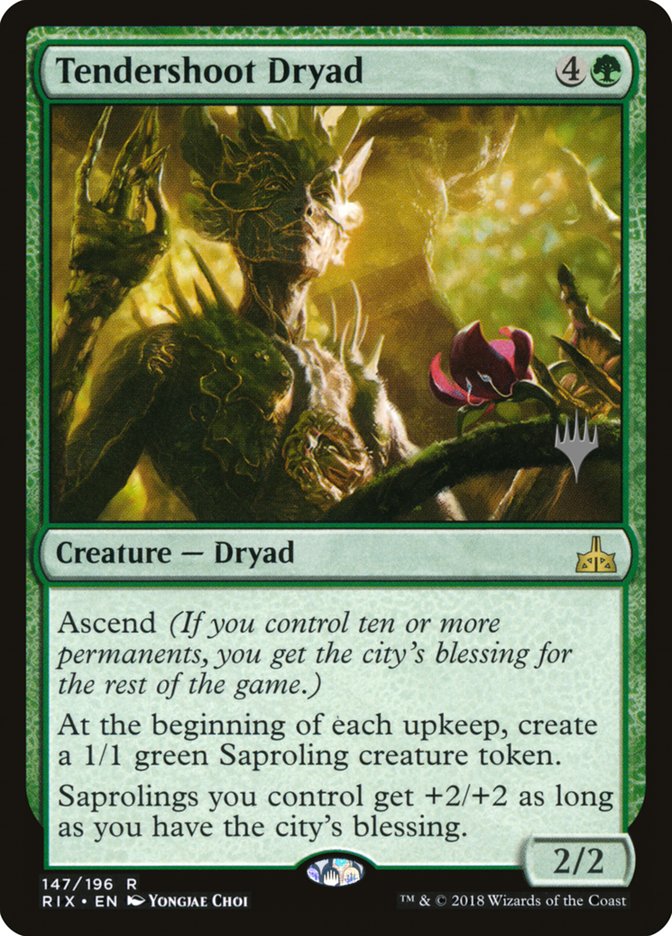 Tendershoot Dryad [Rivals of Ixalan Promos] | Good Games Adelaide SA