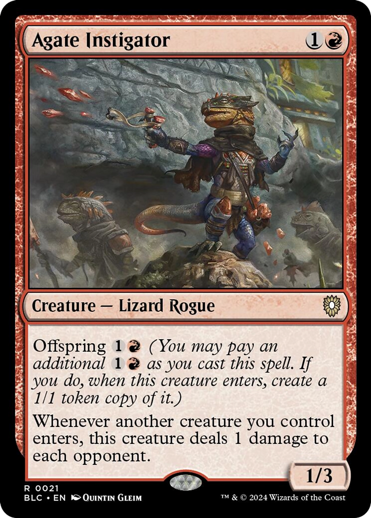 Agate Instigator [Bloomburrow Commander] | Good Games Adelaide SA