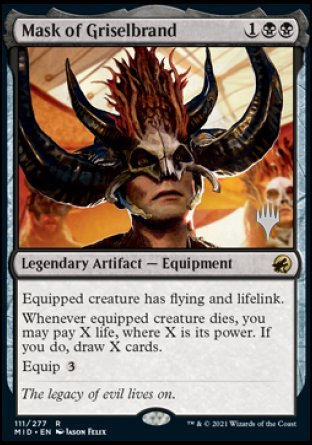 Mask of Griselbrand (Promo Pack) [Innistrad: Midnight Hunt Promos] | Good Games Adelaide SA