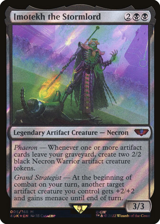 Imotekh the Stormlord Surge Foil 5/617 (Universes Beyond: Warhammer 40,000)  - Surge Foil | Good Games Adelaide SA