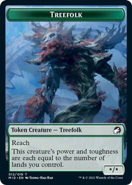 Treefolk Token 12 (Innistrad: Midnight Hunt)  | Good Games Adelaide SA