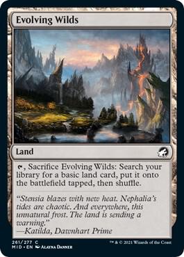 Evolving Wilds 261 (Innistrad: Midnight Hunt)  - Foil | Good Games Adelaide SA