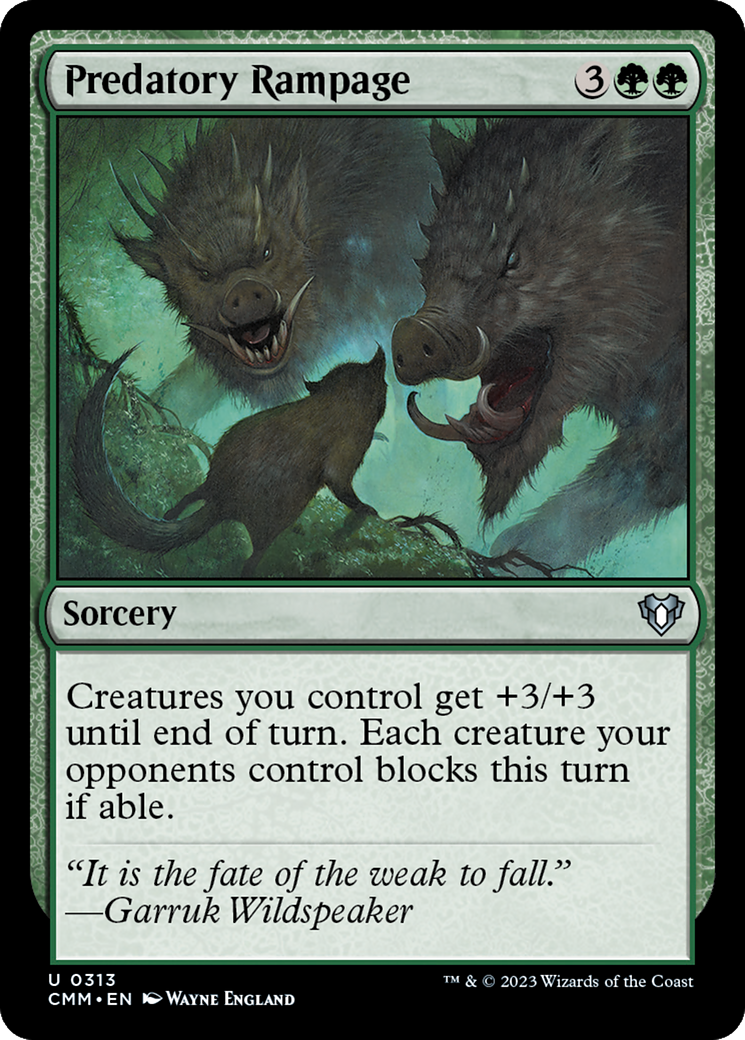 Predatory Rampage [Commander Masters] | Good Games Adelaide SA
