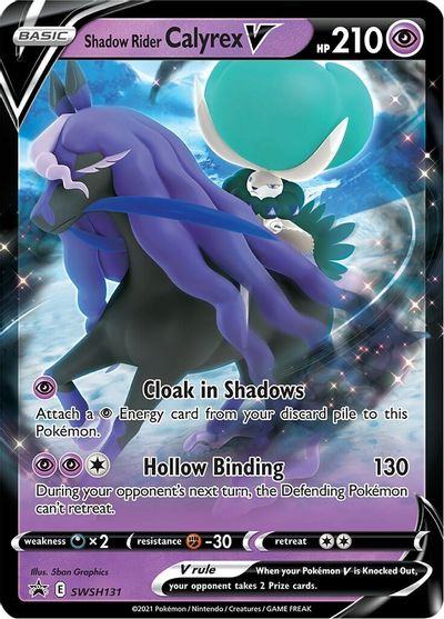 Shadow Rider Calyrex V (SWSH131) (Jumbo Card) [Sword & Shield: Black Star Promos] | Good Games Adelaide SA