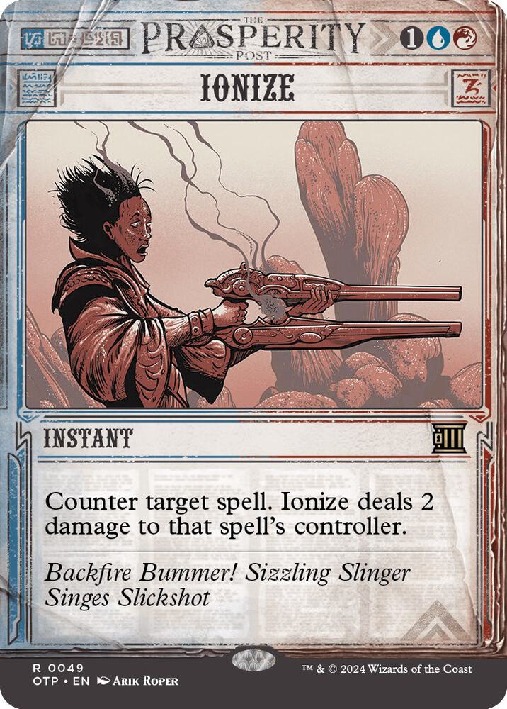 Ionize 49 (Outlaws of Thunder Junction: Breaking News)  - Foil | Good Games Adelaide SA