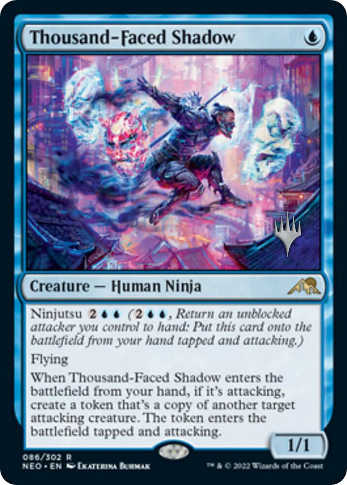 Thousand Faced Shadow 86 (Promo Pack: Kamigawa: Neon Dynasty)  | Good Games Adelaide SA