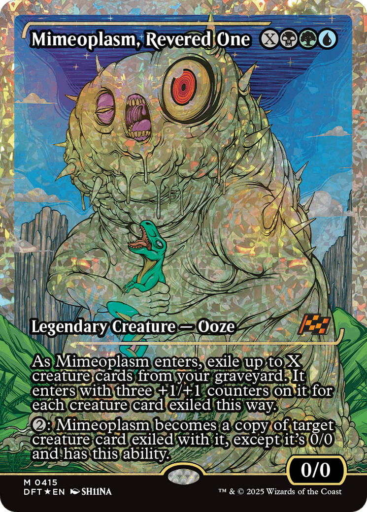Mimeoplasm, Revered One (Showcase) (Fracture Foil) [Aetherdrift] | Good Games Adelaide SA