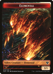 Angel // Elemental (010) Double-sided Token [Commander 2020 Tokens] | Good Games Adelaide SA