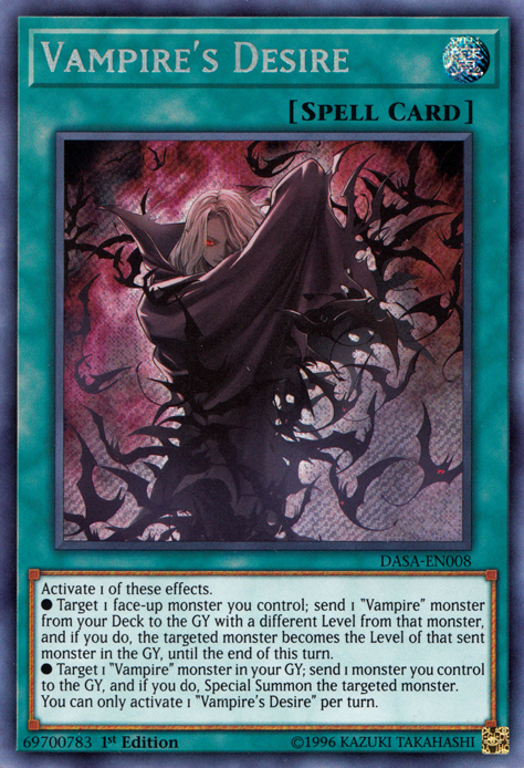 Vampire's Desire [DASA-EN008] Secret Rare | Good Games Adelaide SA
