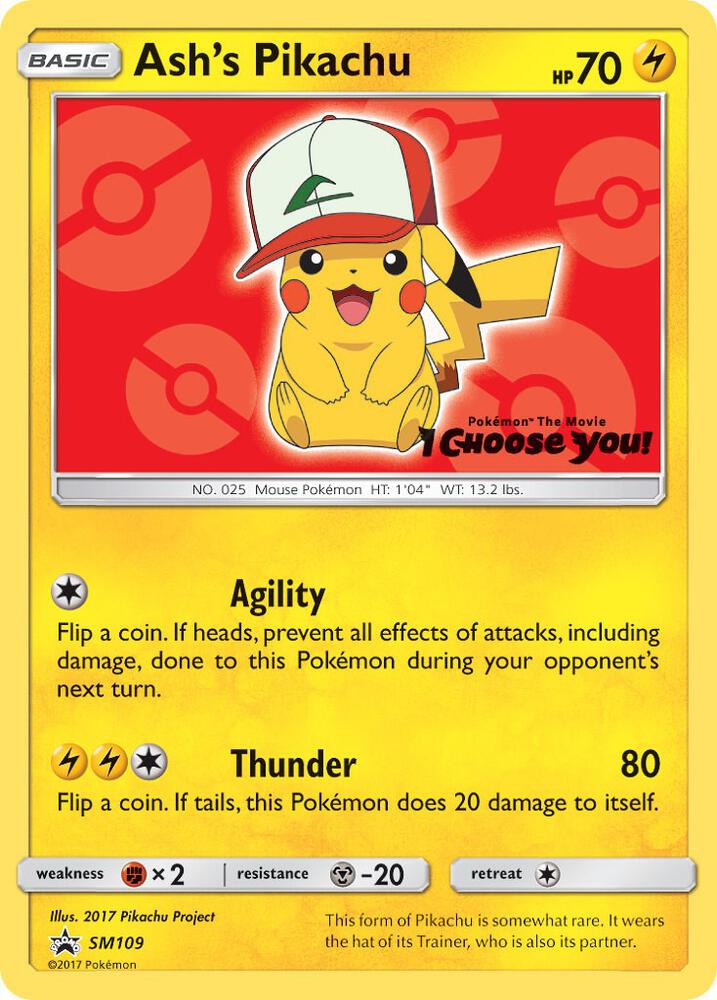 Ash's Pikachu SM109 (SM Promos)  | Good Games Adelaide SA