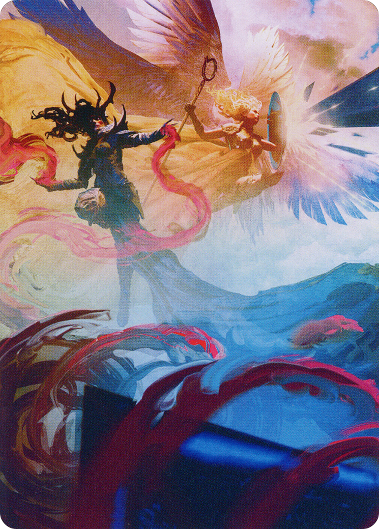 Drana and Linvala Art Card [March of the Machine Art Series] | Good Games Adelaide SA