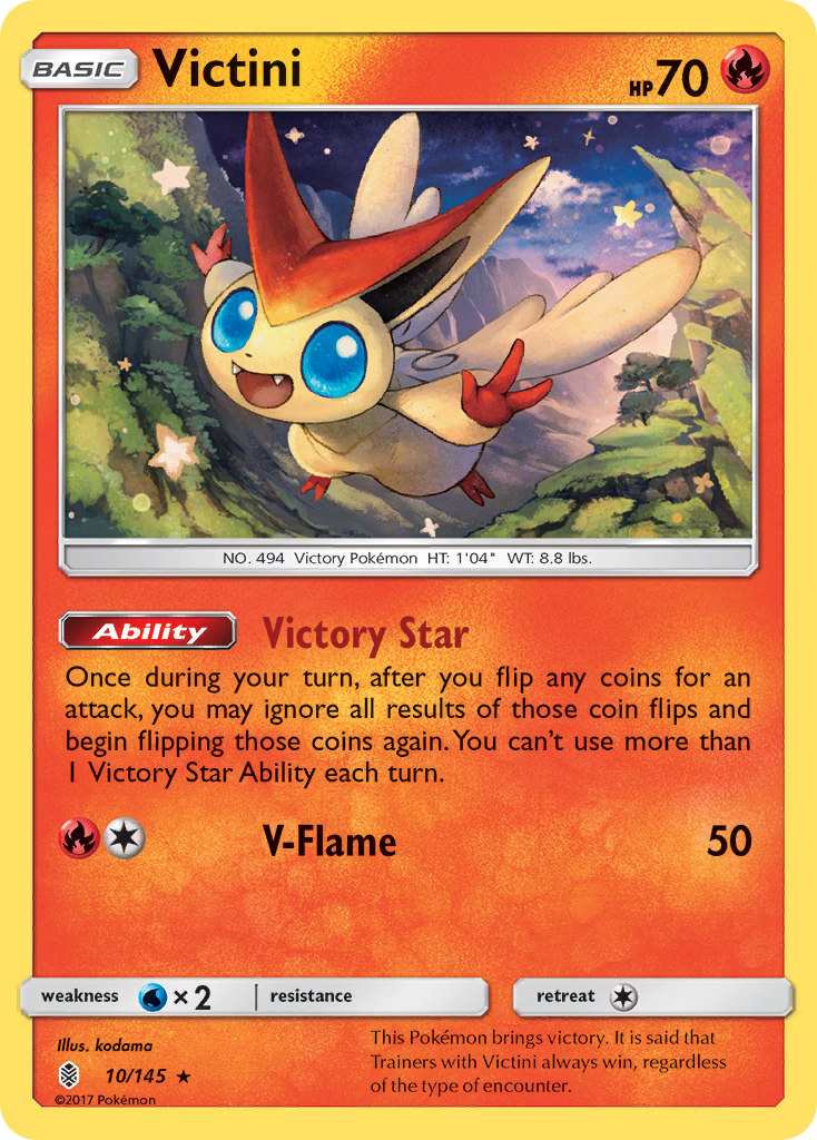 Victini (10/145) [Sun & Moon: Guardians Rising] | Good Games Adelaide SA