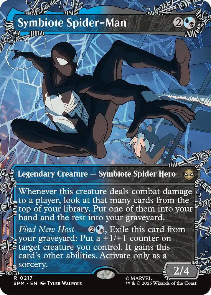 Symbiote Spider-Man 217/198 (Marvel's Spider-Man)  - Borderless | Good Games Adelaide SA